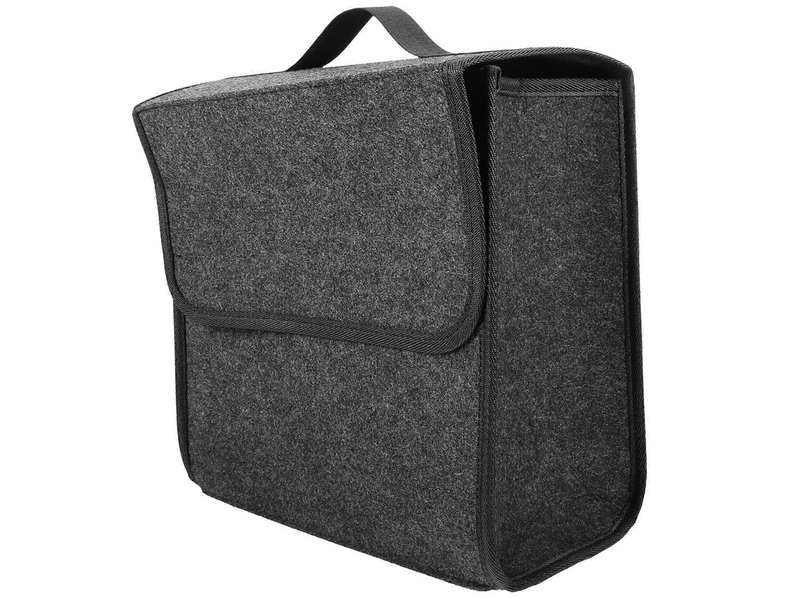 Organizador Retangular Para Porta Malas De Carro Cinza Escuro, 30,00 X 28,00 X 17,00 Cm, Dobrável, 1 Conjunto Olysi Shop
