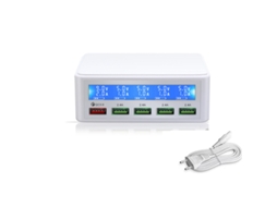 50W Multi Port Usb Charger Power Adapter With 1 Qc 3.0 5V3A Max Quick Charge 3.0 Hub Fast Charger Multiple Usb Socket For Iphone 11/Xr/7//8/6/6S/Seip