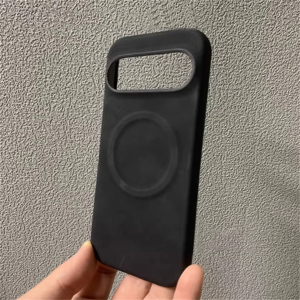 Capa Rígida Em Imitação De Pele De Carneiro (preta) Para Google Pixel 8 Pro, Com Fecho Magnético.