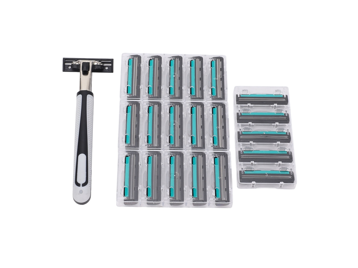 2026 cortadora de Barba para Hombres Con 20 Cuchillas, Afeitadora Manual de Capa Doble Y Segura