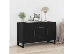 Vidaxl Buffet Carvalho Preto 100 X 36 X 60 Cm Derivados De Madeira