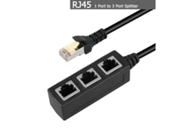 Cabo Divisor Ethernet Lan Rj45 De 1 Para 3 Portas, Adaptador Rede Cat5/cat6-aquaforge