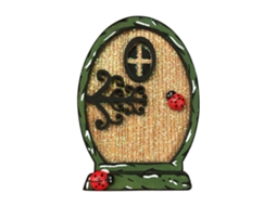 Laxiscreed Porta De Fada Em Madeira Para Jardim E Decoração Encantadora De Micro Paisagens