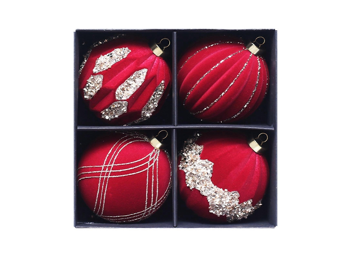 Bolas De Árvore De Natal Flocadas Inquebráveis, Decorações Penduradas Para Festas De Natal E Casamentos. Olysi Shop
