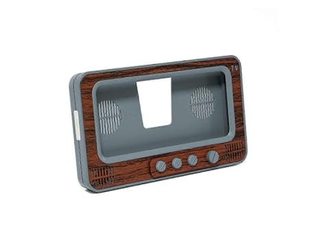 Suporte Realista Para Celular, Suporte Portátil Universal Estilo Retrô Em Formato De Tv Para Celular