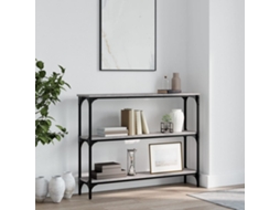 Vidaxl Mesa Consola 100x22,5x75cm Derivados De Madeira Cinzento Sonoma