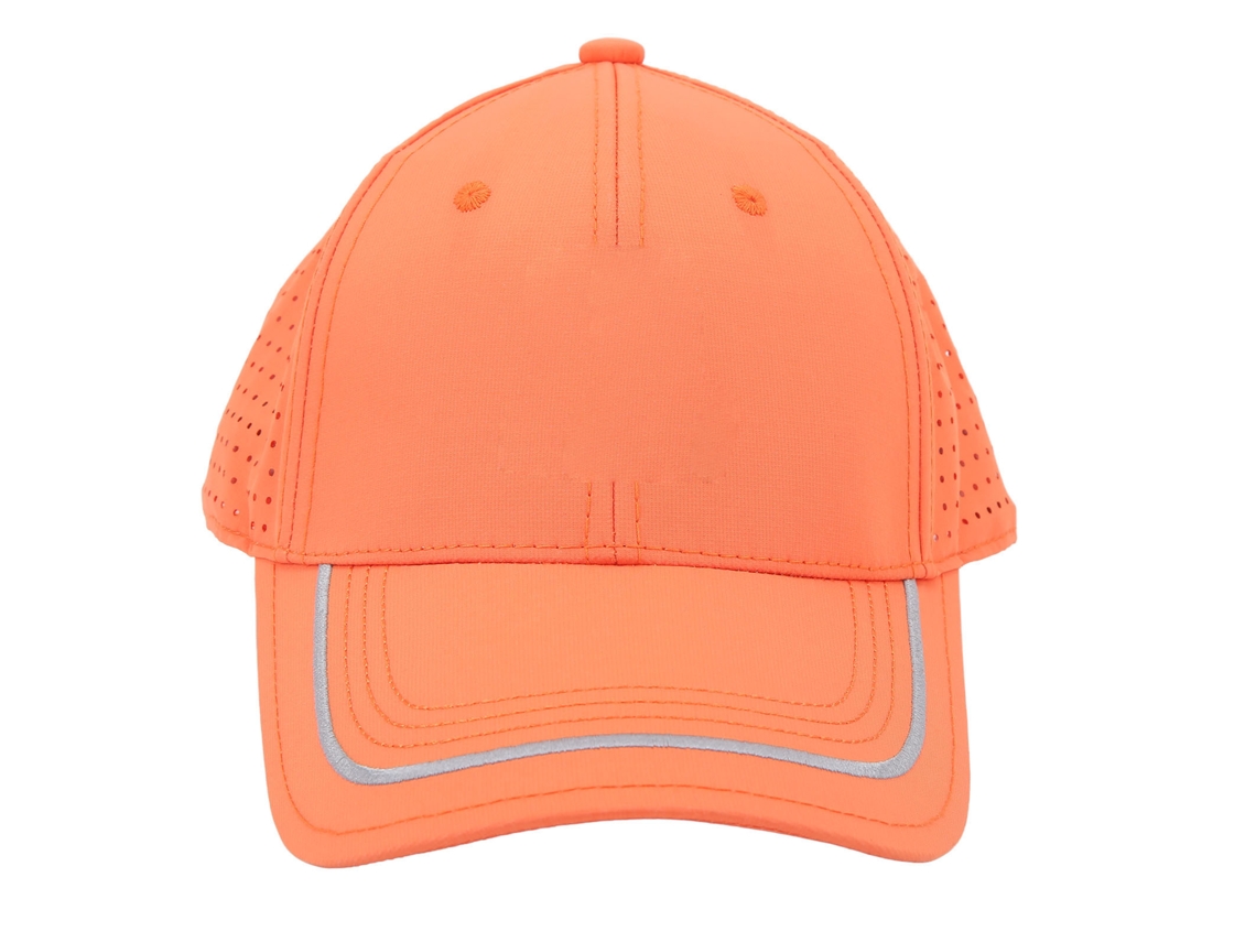 Gorra de Golfe de Algodão, Transpirável, Bloqueadora Solar, Ajustável, Laranja