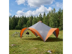 Vidaxl Tenda De Festa Com Telhado Cinza E Laranja 500 X 500 X 350 Cm