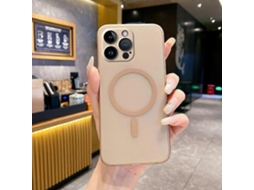 Capa Magnética Fosca Compatível Com Iphone 15 Pro Max E Protetor De Lente De Câmera