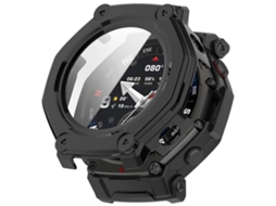 Capa Protetora De Policarbonato Com Película De Vidro Temperado Integrada Para Relógio Amazfit T-rex 3 Pro