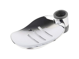 Portavasos De Jabón Para Ducha Móvil De Abs Plata 14.8x9x4.5cm Resistente Y Práctico
