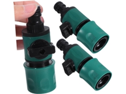 Conjunto De 3 Conectores Rápidos Plástico Para Mangueira Jardim Com