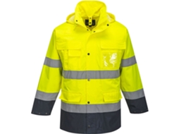 Casaco Lite 3 Em 1 Bicolor De Alta Visibilidade Azul Marinho Amarelo / P