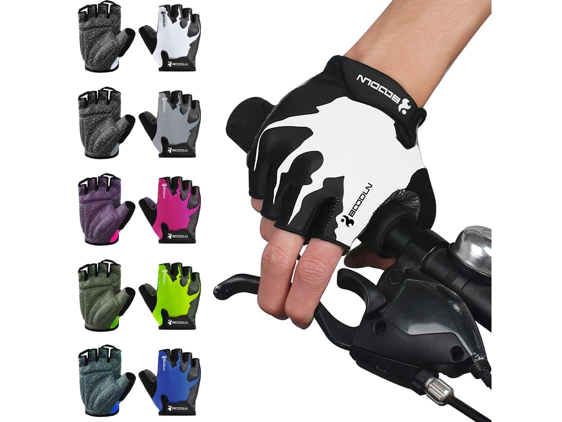Luvas Deslizamento Bicicleta Dedos Meio Absorção Choque