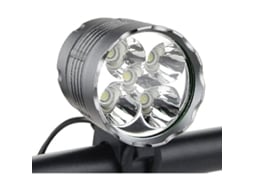 Luz De Bicicleta, Luz De Bicicleta De 6000 Lúmens Com 5 Leds, Luz Frontal À Prova Dágua Para Mountain Bike Com Bateria