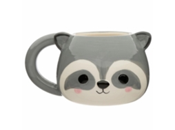 Caneca de Cerâmica Adoramals Cabeça de Guaxinim PUCKATOR