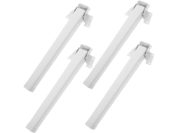 Shineofi 4 Peças Pés De Mesa Dobráveis Metal, Estrutura De Ferro Para Suporte Altura, Para Mesa De Escritório, Sofá Ou