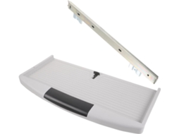 Bandeja De Teclado Ajustável Com Gaveta Deslizante Para Instalação Sob A Mesa, Feita Em Abs E Com Design Que Economiza