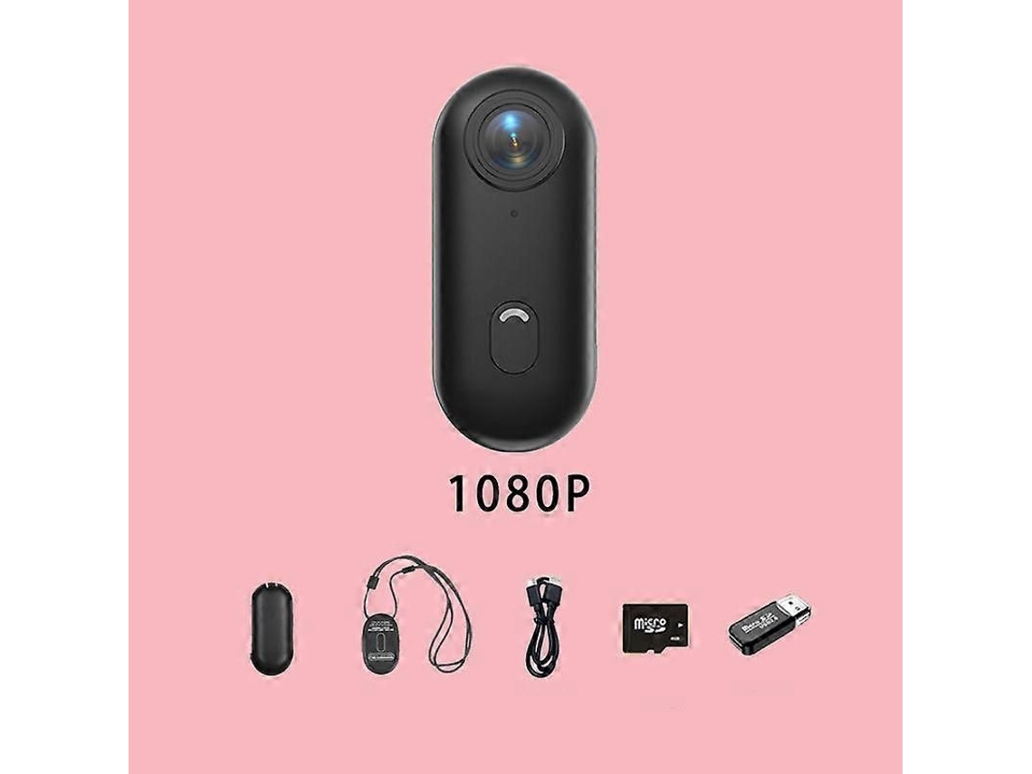 Mini Câmera Corporal Fhd 1080p de 128 Gb, Câmera Corporal de Ação Vestível TAISHENGDA