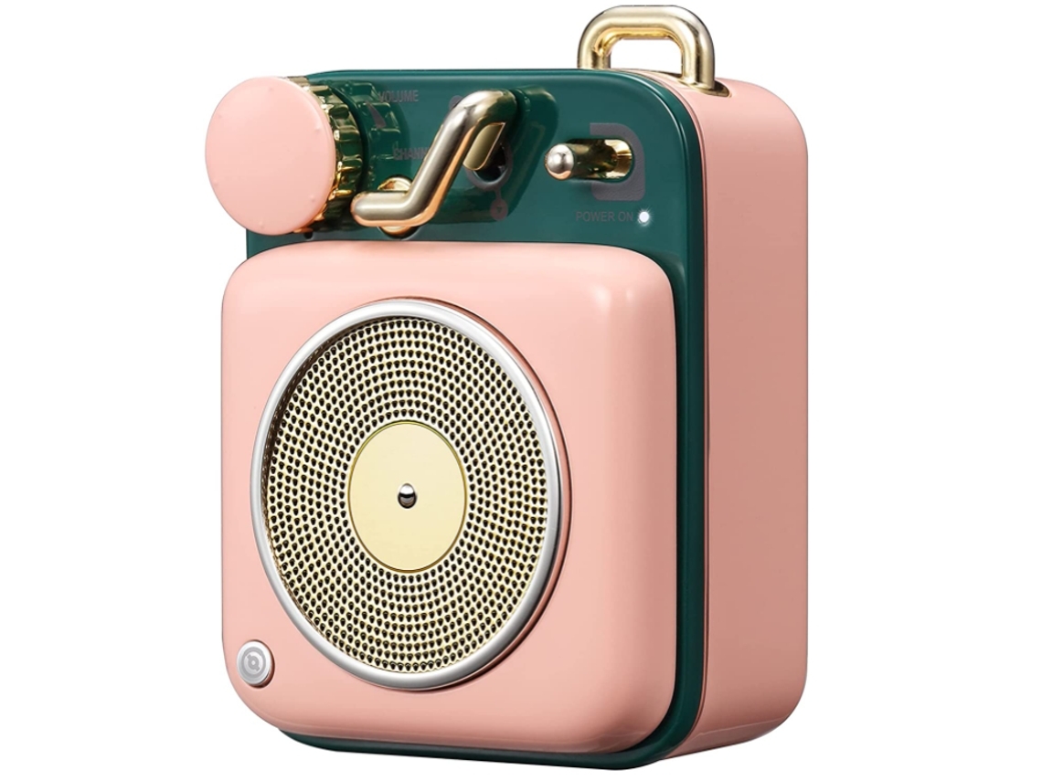 Colunas Bluetooth VEANXIN 1009H6 Rosa