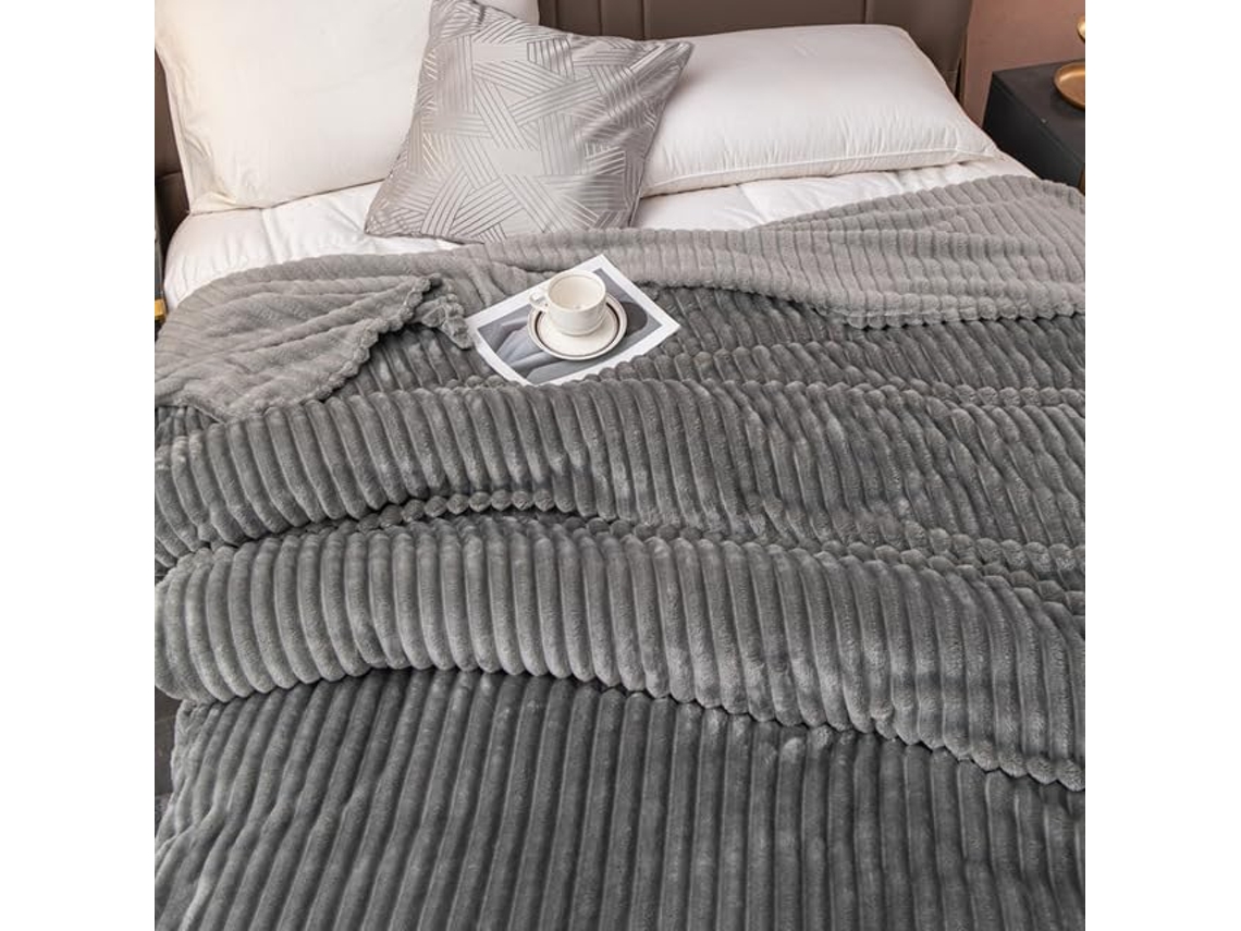 Cobertores Grossos de Pelúcia com Estampa Coelho Cobertor Individual Premium e Lontra para Cama, Macio, Quente