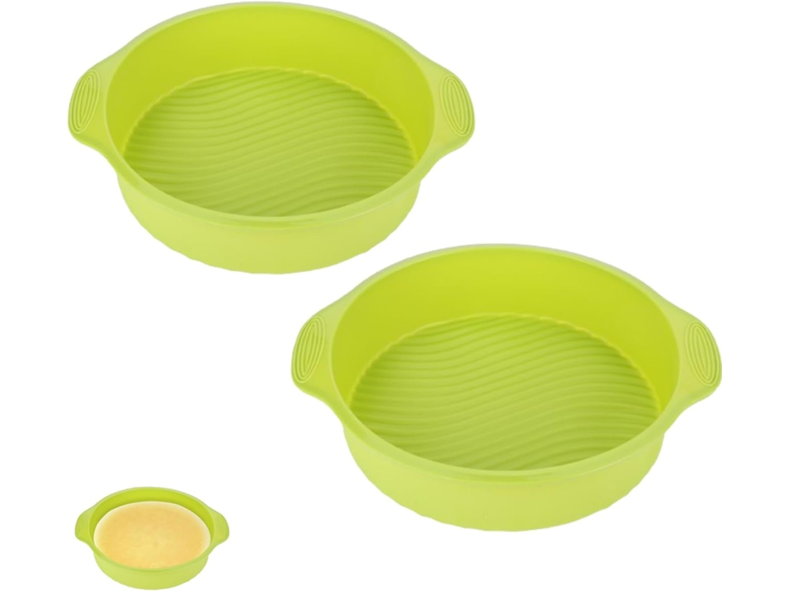 2 Pezzi Tortiera Rotonda Em Silicone