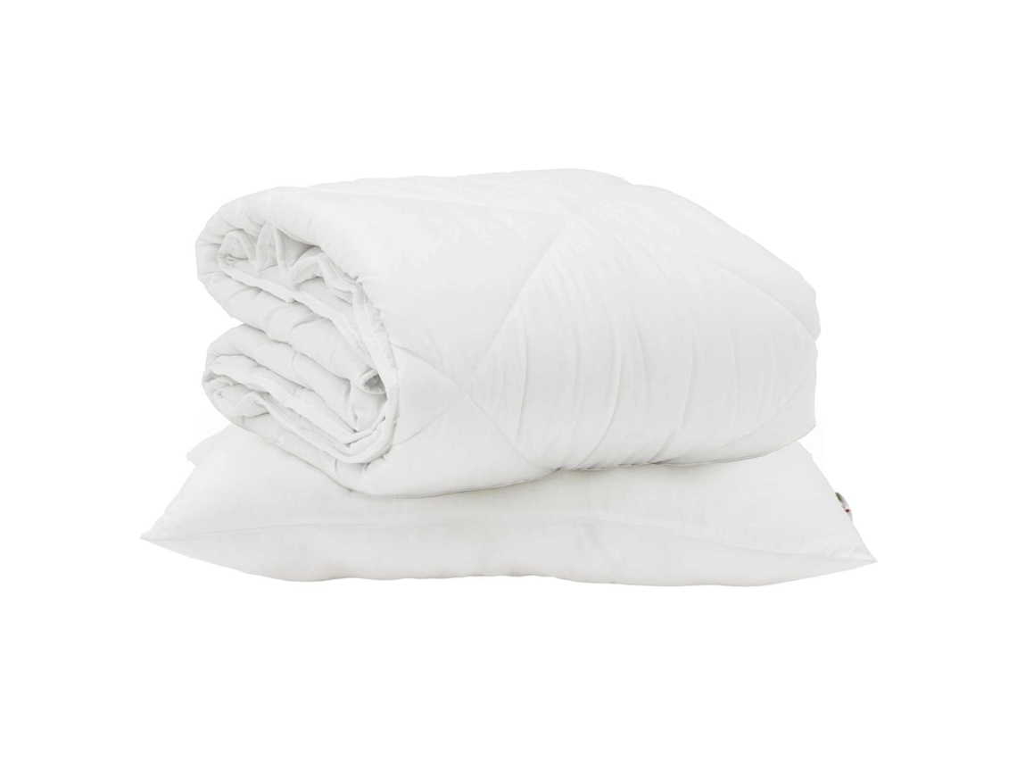 Edredão De Verão Simples 2 Pcs | Edredom | Duvet Branco Microfibra