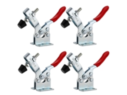 4 Peças De Abraçadeira De Alavanca Horizontal Gh-201-b De Aço Galvanizado Com Mola De Liberação Rápida Para Madeira E Soldadura