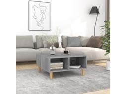 Vidaxl Mesa De Centro 60x60x30 Cm Aglomerado Cor Sonoma Cinzento