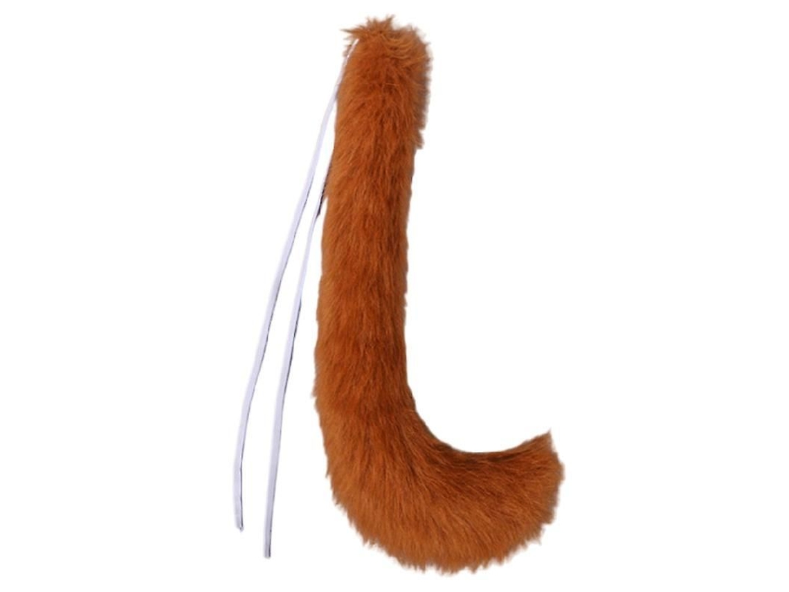 Conjunto de Orelhas e Rabo de Fera, Fox Cat Wolf Raccoon, Falso Pelo, Cosplay Halloween Natal Cor 10