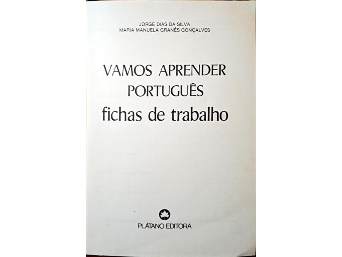 Livro Vamos Aprender Português. Fichas De Trabalho. (Português)