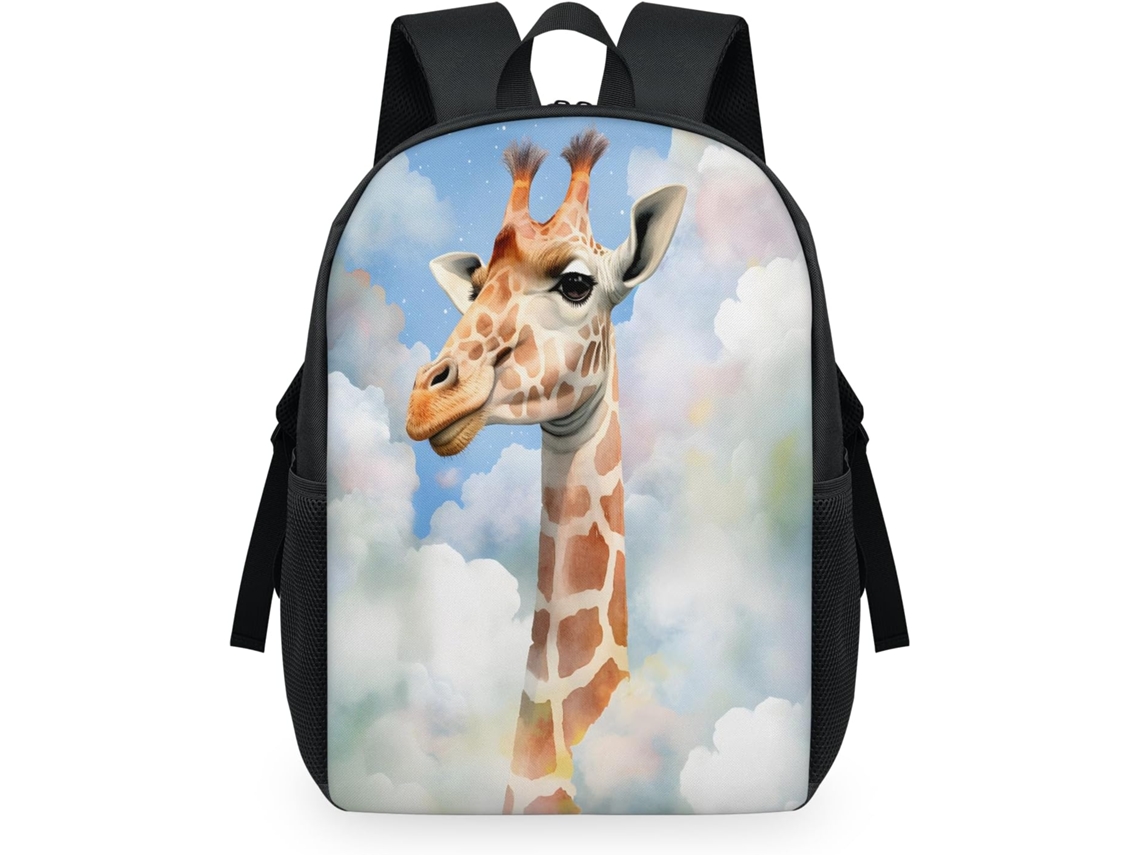 Mochila Tropicallife com Estampa de Girafa para Crianças 32 5 X 15 X 44 9 Cm Tecido de Malha Impermeável e Fác
