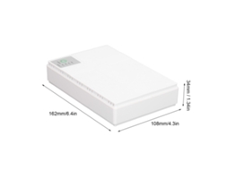 Mini Ups Com Bateria De 8800mah: Saídas 5v-24v Poe, Backup De Energia Para Câmeras E Roteadores (plug Us)