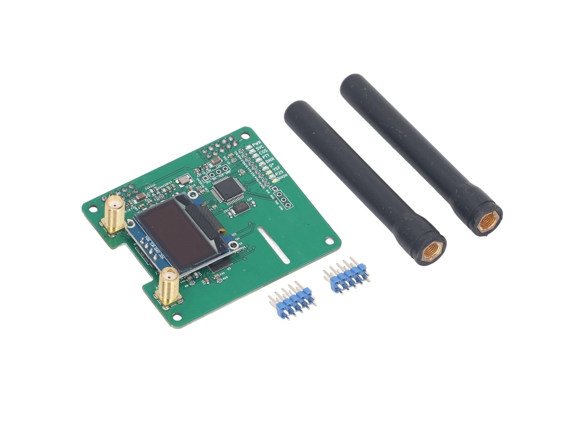 Módulo Hotspot Duplex Mmdvm, Placa Hat Dupla Com Led Oled De 0,96
