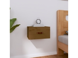 Vidaxl Mesa De Cabeceira De Parede 40x29,5x22 Cm Castanho Mel