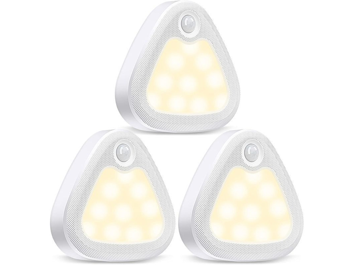 2026 luz com Sensor de Movimento Interior, Luminária de Armário Led 60lm Sem Fio com Bateria