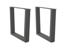 Coffee Table Leg, Coffee Table Legs Vidaxl Antracite Aço (50 X (42-43.3) Cm)