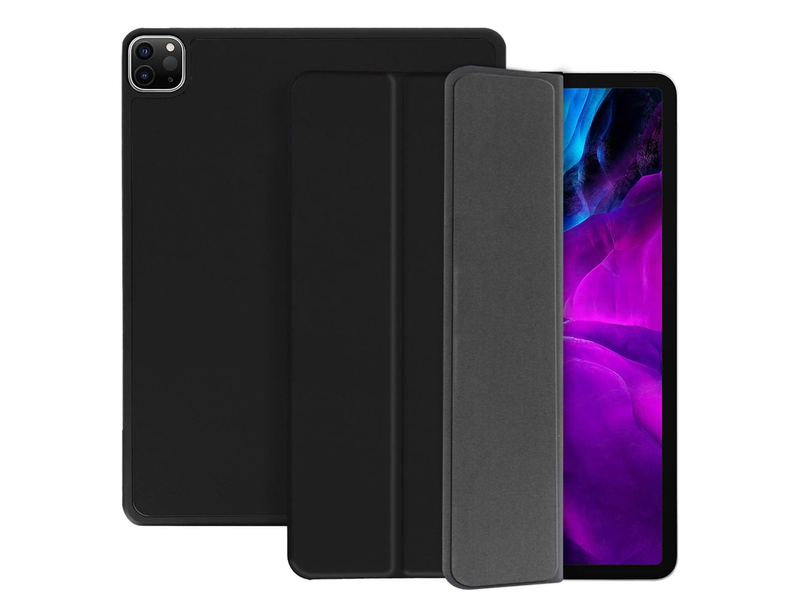 Capa Flip Tripla Com Suporte Para Apple Ipad Pro 12.9 2020, Proteção Fina Azul Escuro