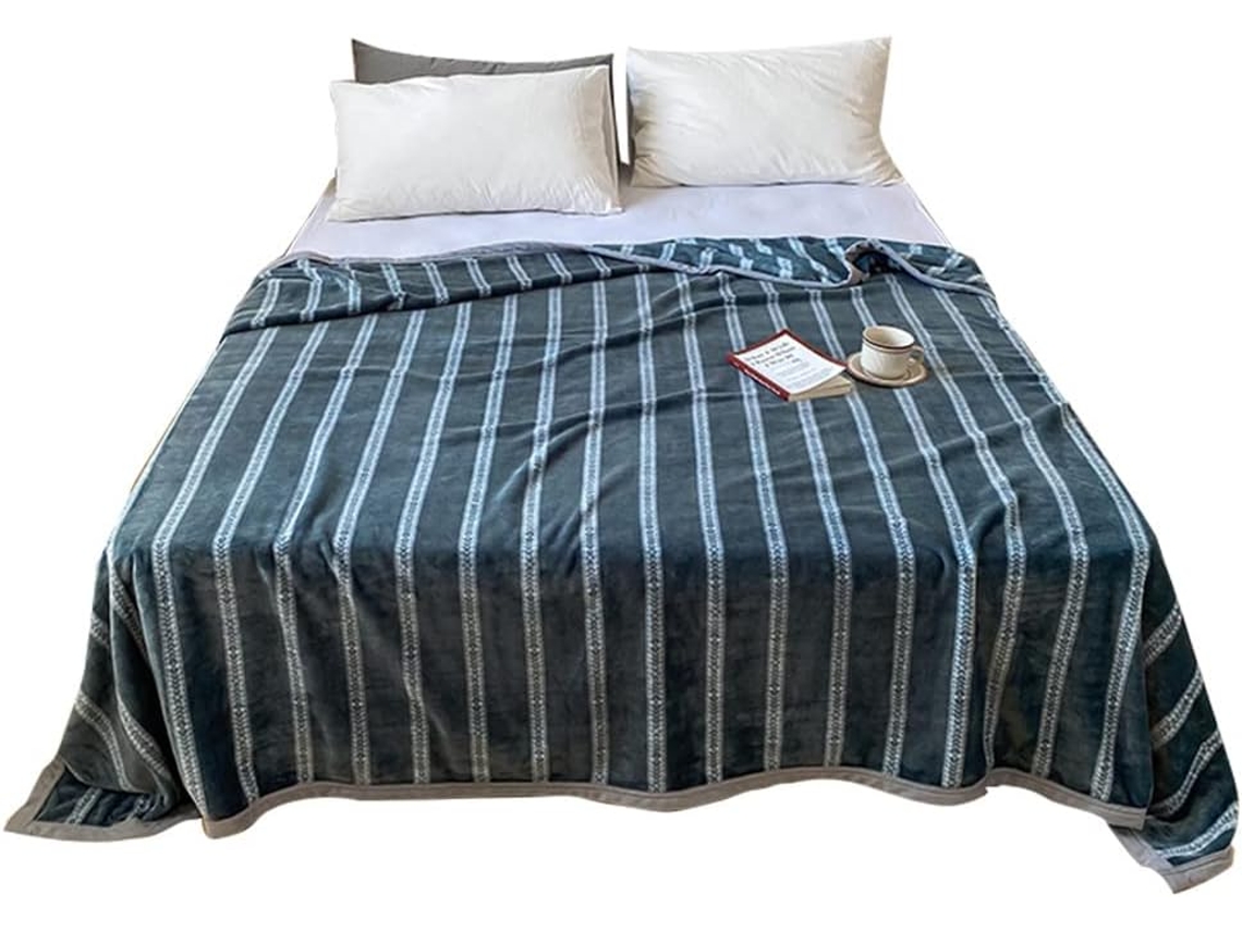 Manta de Flanela Fansu com Estampa Minimalista Moderna para o Inverno Grossa Macia e Quente Ideal Cama Criança