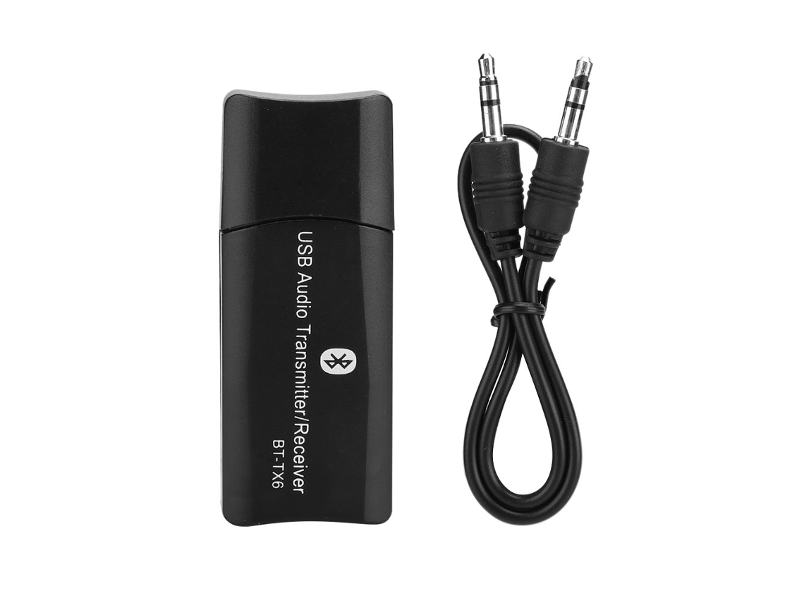 Transceptor De Áudio Sem Fio Usb Bluetooth 5.0 2 Em 1: Receptor Transmissor Para Pc Tv Carro