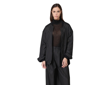 Blusão De Mulher Mar De Margaritas Rigato Poliéster Preto (xs)