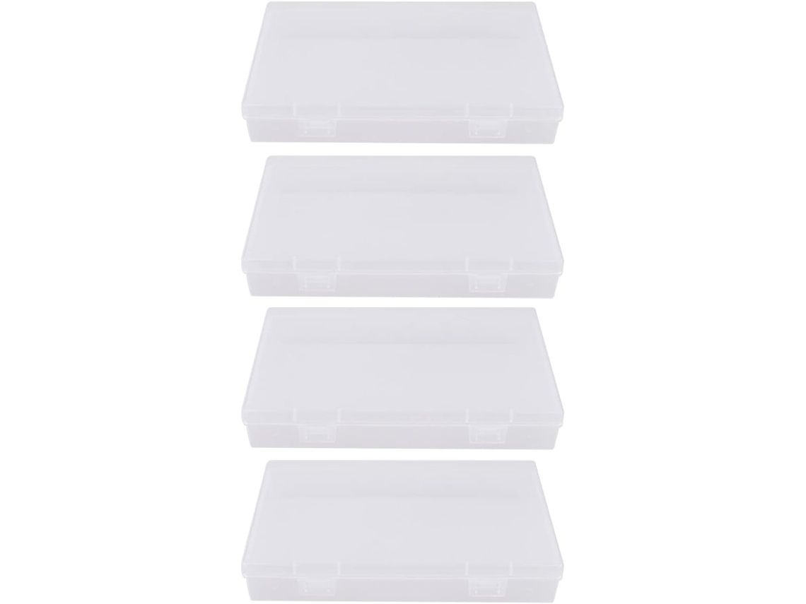 Conjunto De 4 Estojos Transparentes Para Lápis