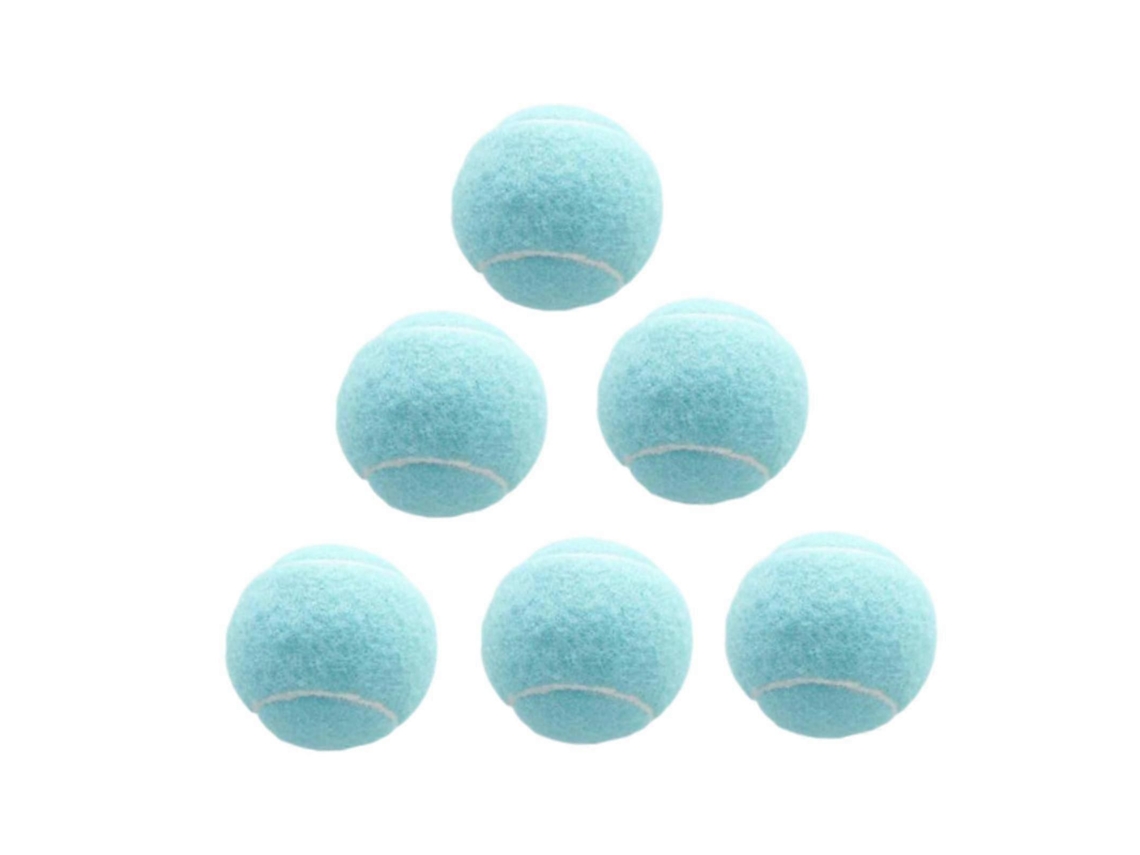 6 Bolas De Tênis Com Elástico Para Jogos E Entretenimento, Cor Rosa