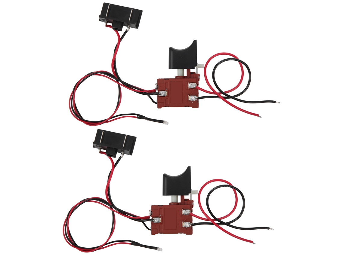 2 Peças De Interruptor De Serra Com Controle De Velocidade Sem Escalas E Luz, Interruptor Gatilho Regulável