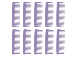 10pcs Pente De Dentes Largos Para Cabelo Crespo Molhado Longo, Pente Ergonômico Portátil Para Cuidado Capilar