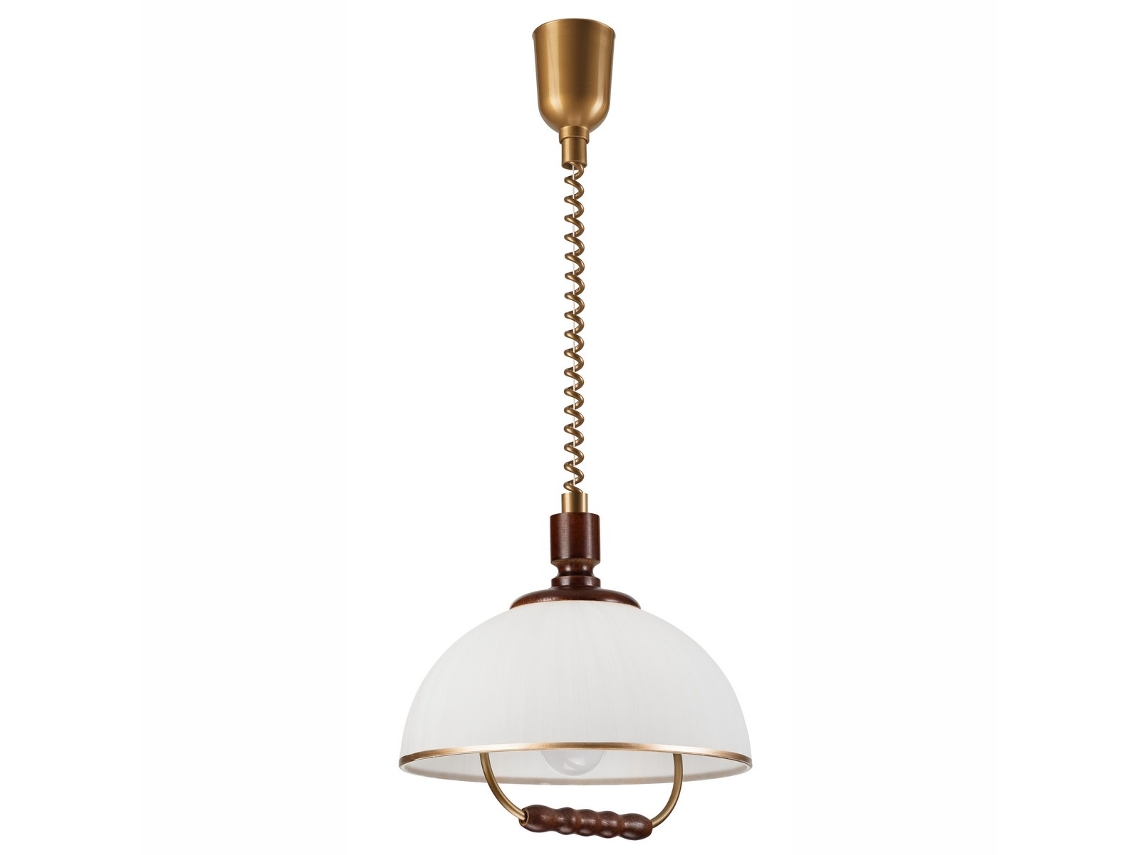 Candeeiro Suspenso Ramona, Madeira, Cobre, 30x30x64 Cm, Seven Design