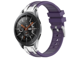 Pulseira De Silicone Royal De 22 Mm Com Fecho De Liberação Rápida Prateado