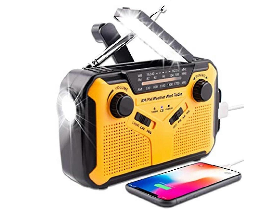 Rádio Meteorológico De Emergência, Carregador Solar Portátil. Olysi Shop