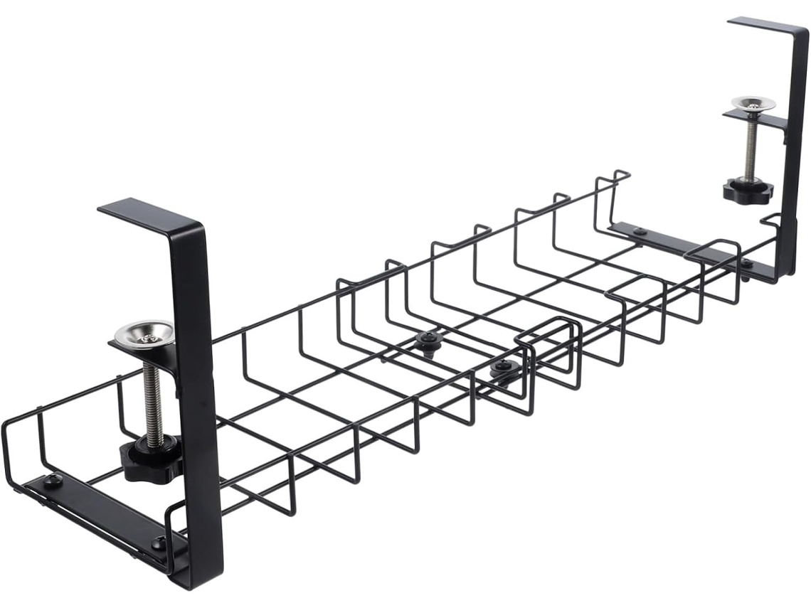 Organizador De Cabos Retrátil Para Uso Embaixo Da Mesa, Ideal Para Gerenciamento De Cabos.