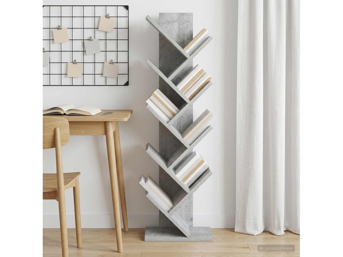 Vidaxl Estante De Livros Em Forma De Árvore 6 Prateleiras